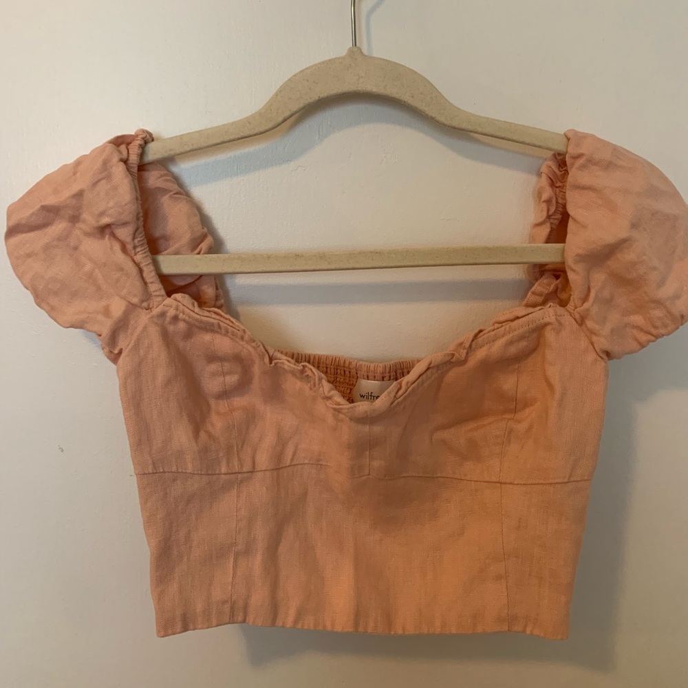 Wilfred Linen Cropped Blouse 💓